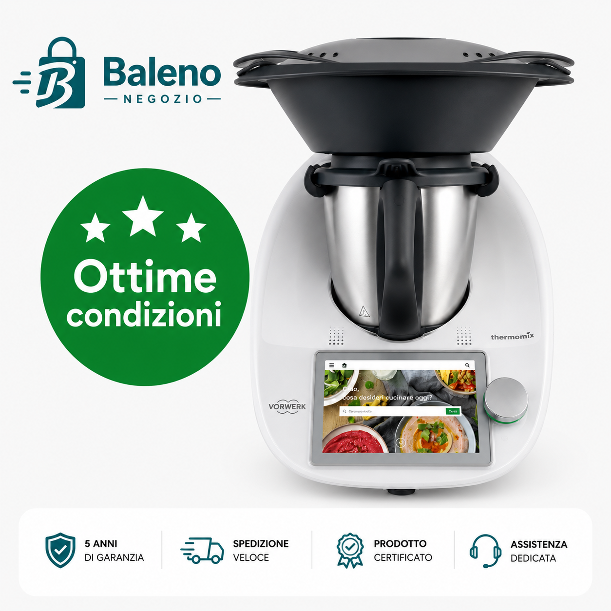 Bimby ® TM6 rinnovato 2 anni di garanzia-Ottime condizioni