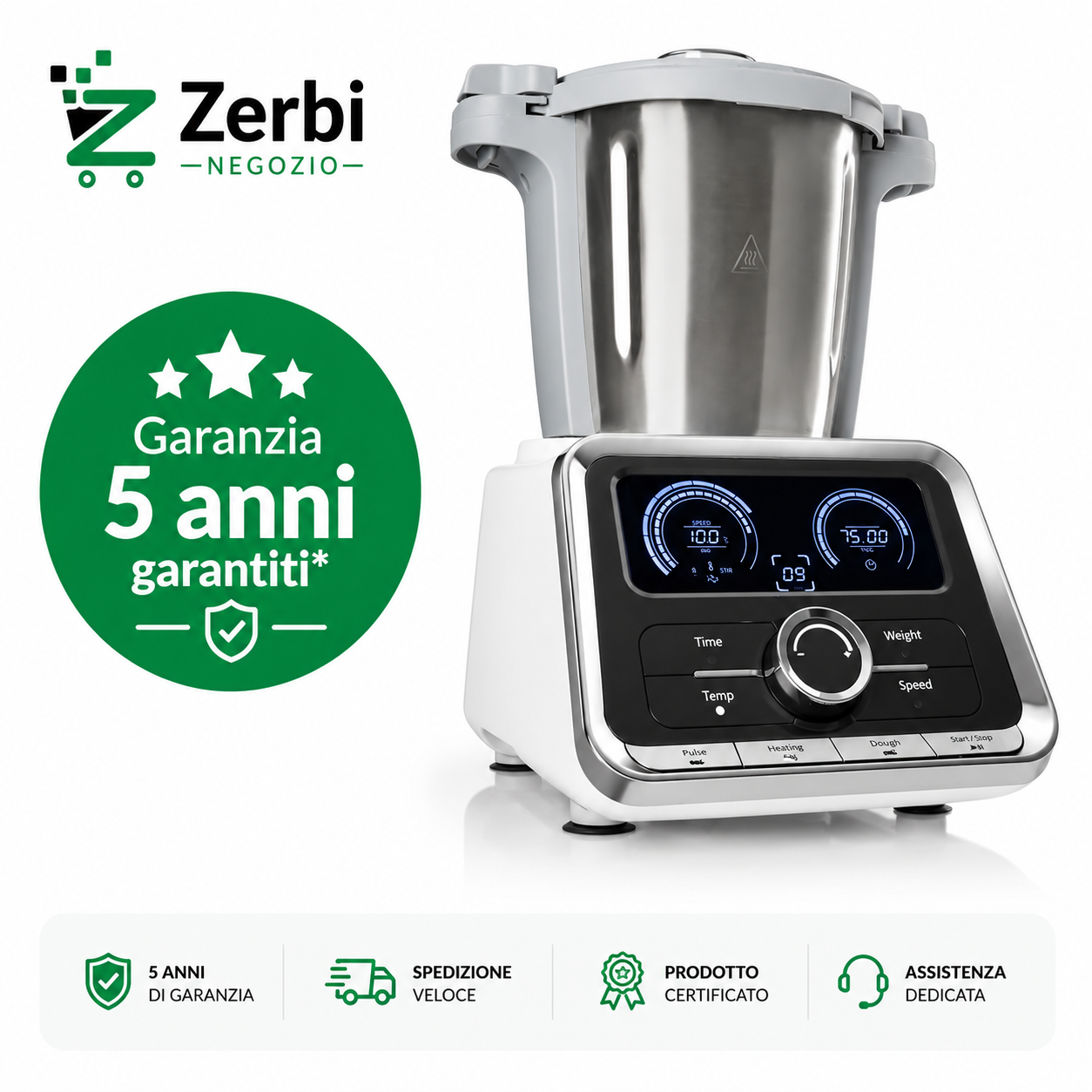 Robot da cucina multifunzione-Klarstein-Thermo cooker 1000W
