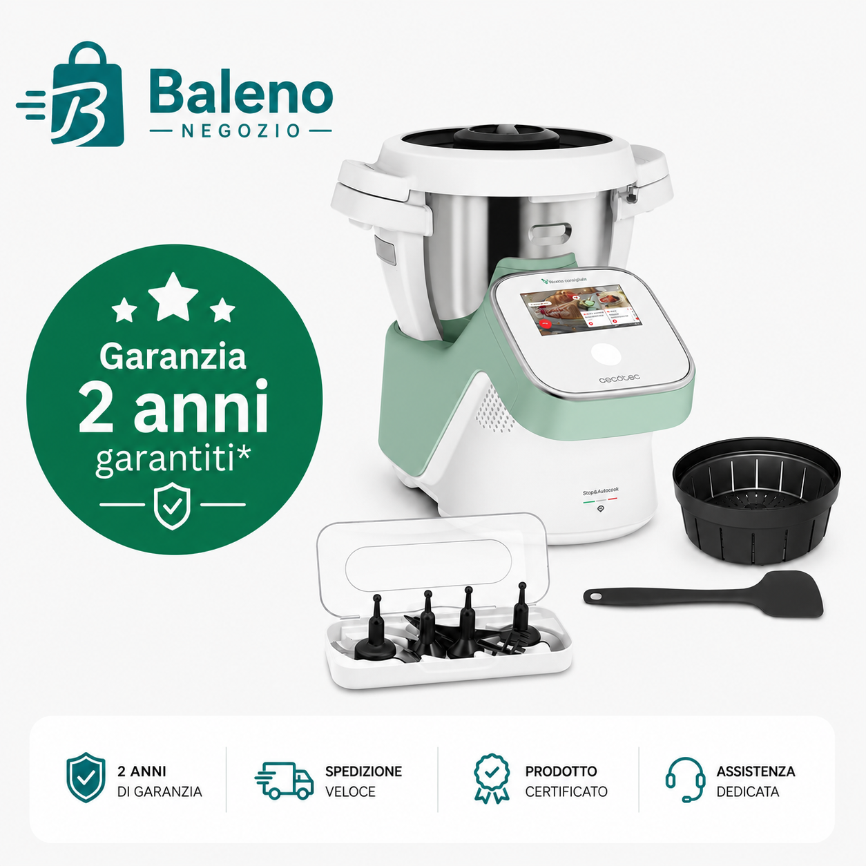 Moulinex i-Companion Touch, Robot da cucina, 14 programmi automatici